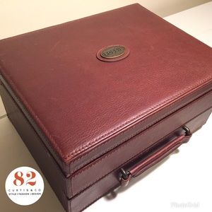 Fossil Estate Leather 10 Piece/Slot Watch Box